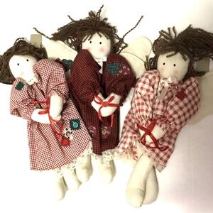 ‼️4/$20‼️ Set of Three Handmade Rag Dolls